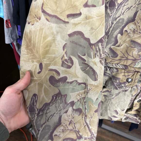 Vintage 1980s Camo Hooded Jacket / Goose Down Fill / Vintage Camo Jacket / Winte - Picture 3 of 6